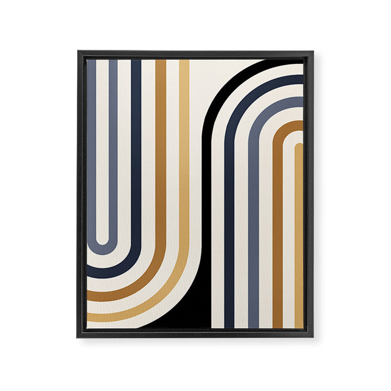 Bold Curvature Stripes III Framed Canvas Print Gallery Image 6