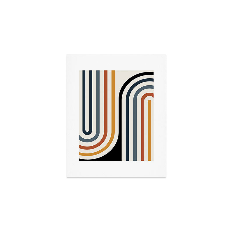 Bold Curvature Stripes IV Art Print Gallery Image 1