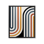 Bold Curvature Stripes IV Framed Canvas Print Gallery Image 6
