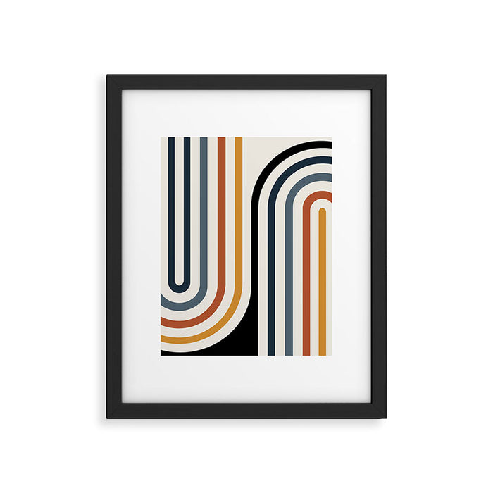 Bold Curvature Stripes IV Framed Art Print Gallery Image 1