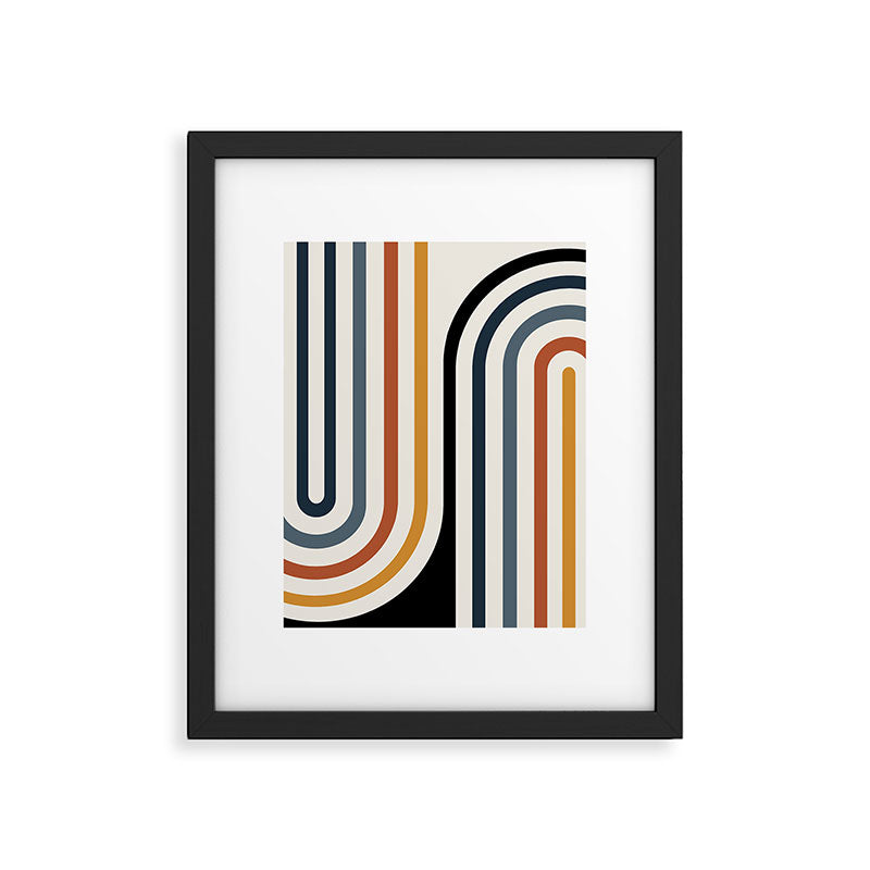 Bold Curvature Stripes IV Framed Art Print Gallery Image 5