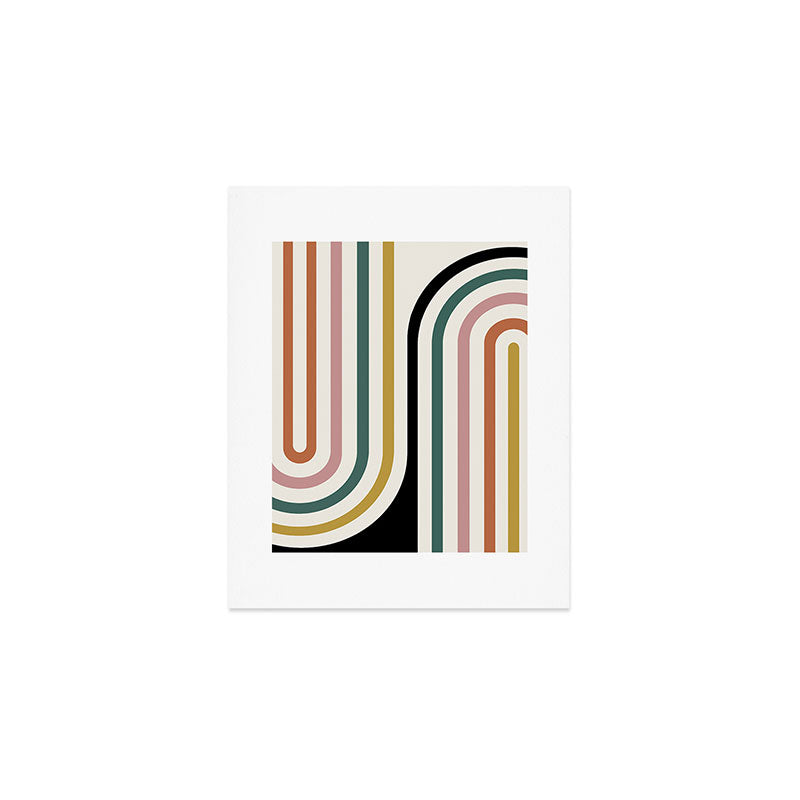 Bold Curvature Stripes IX Art Print Gallery Image 1