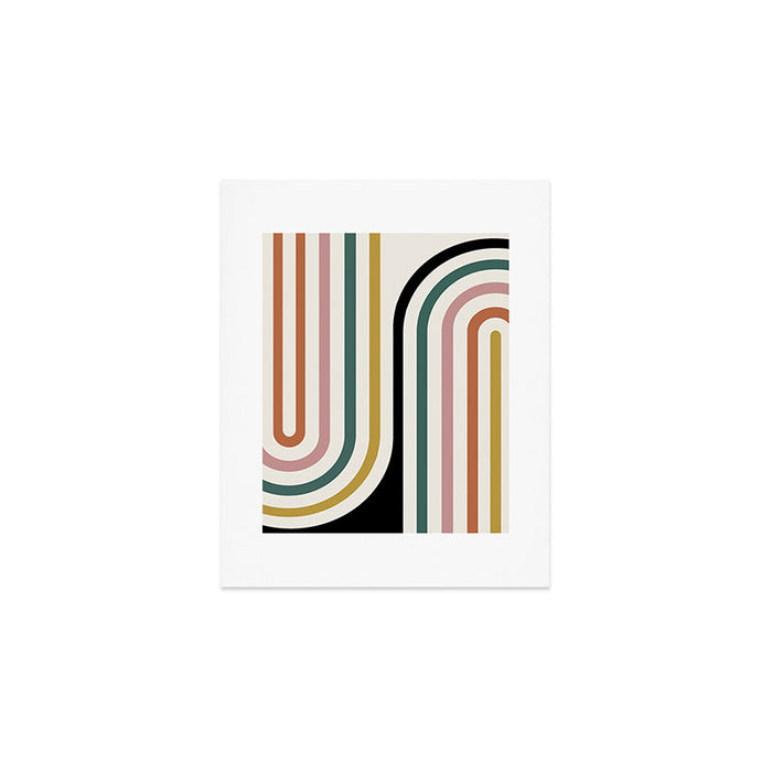 Bold Curvature Stripes IX Art Print Gallery Image 1