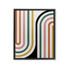 Bold Curvature Stripes IX Framed Canvas Print Gallery Image 6