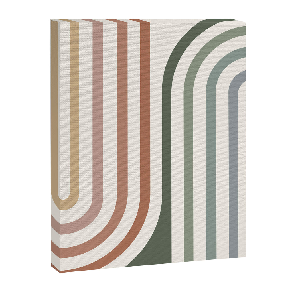 Bold Curvature Stripes VII Canvas Print Gallery Image 6