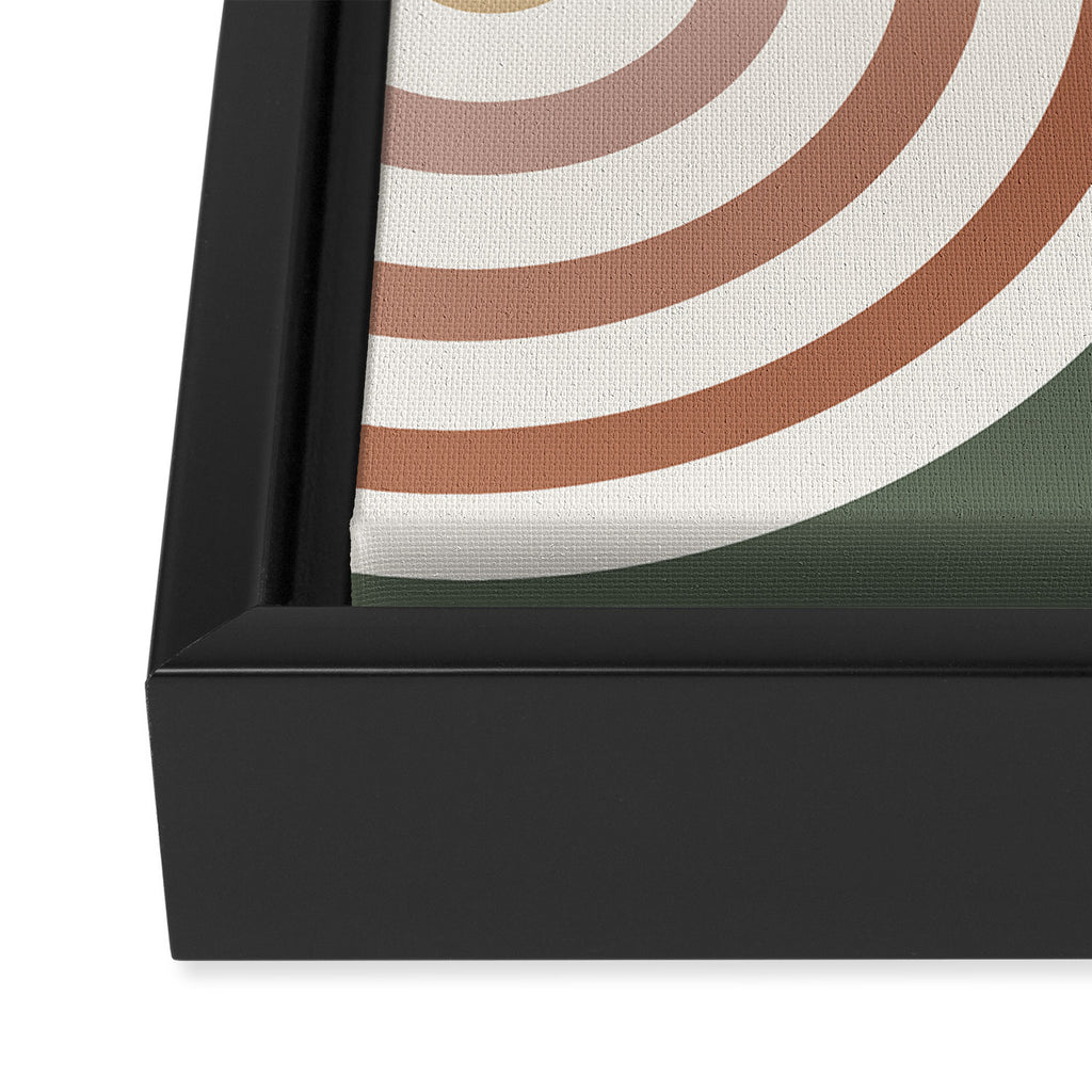 Bold Curvature Stripes VII Framed Canvas Print Gallery Image 3