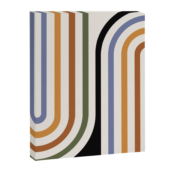Bold Curvature Stripes VIII Canvas Print Gallery Image 1