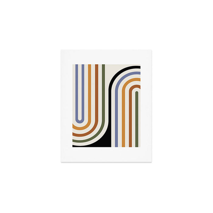 Bold Curvature Stripes VIII Art Print Gallery Image 1