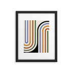 Bold Curvature Stripes VIII Framed Art Print Gallery Image 5
