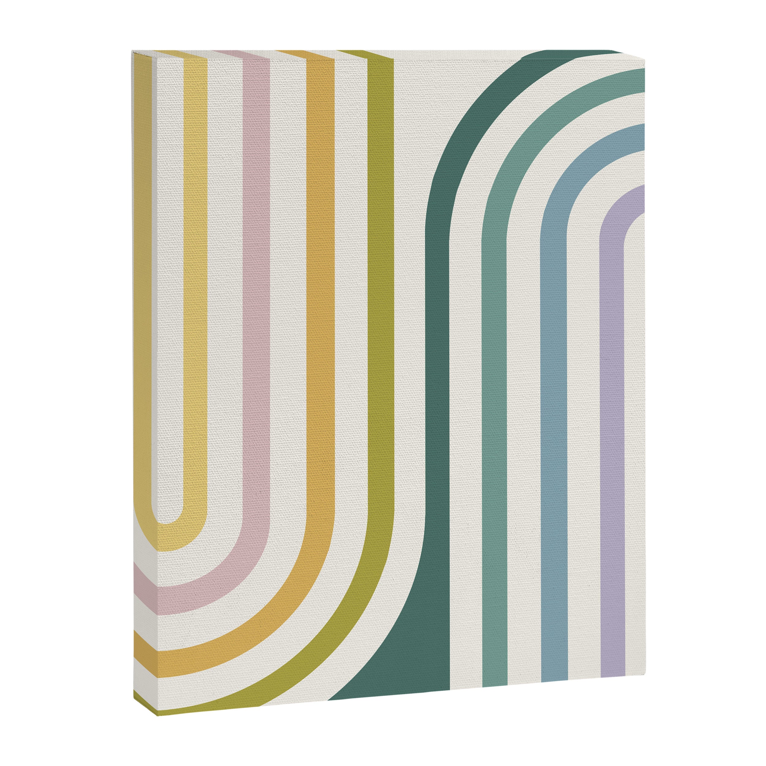 Bold Curvature Stripes XIV Canvas Print Gallery Image 6