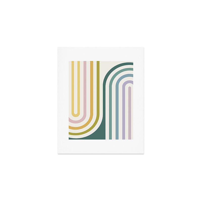 Bold Curvature Stripes XIV Art Print Gallery Image 1
