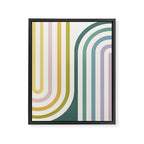 Bold Curvature Stripes XIV Framed Canvas Print Gallery Image 6