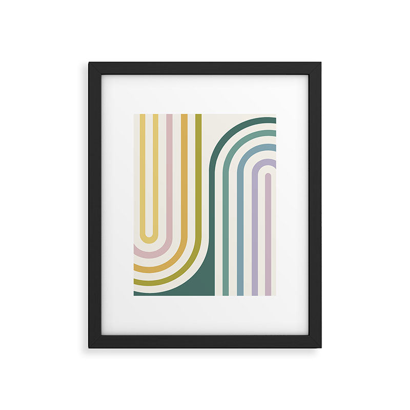 Bold Curvature Stripes XIV Framed Art Print Gallery Image 5
