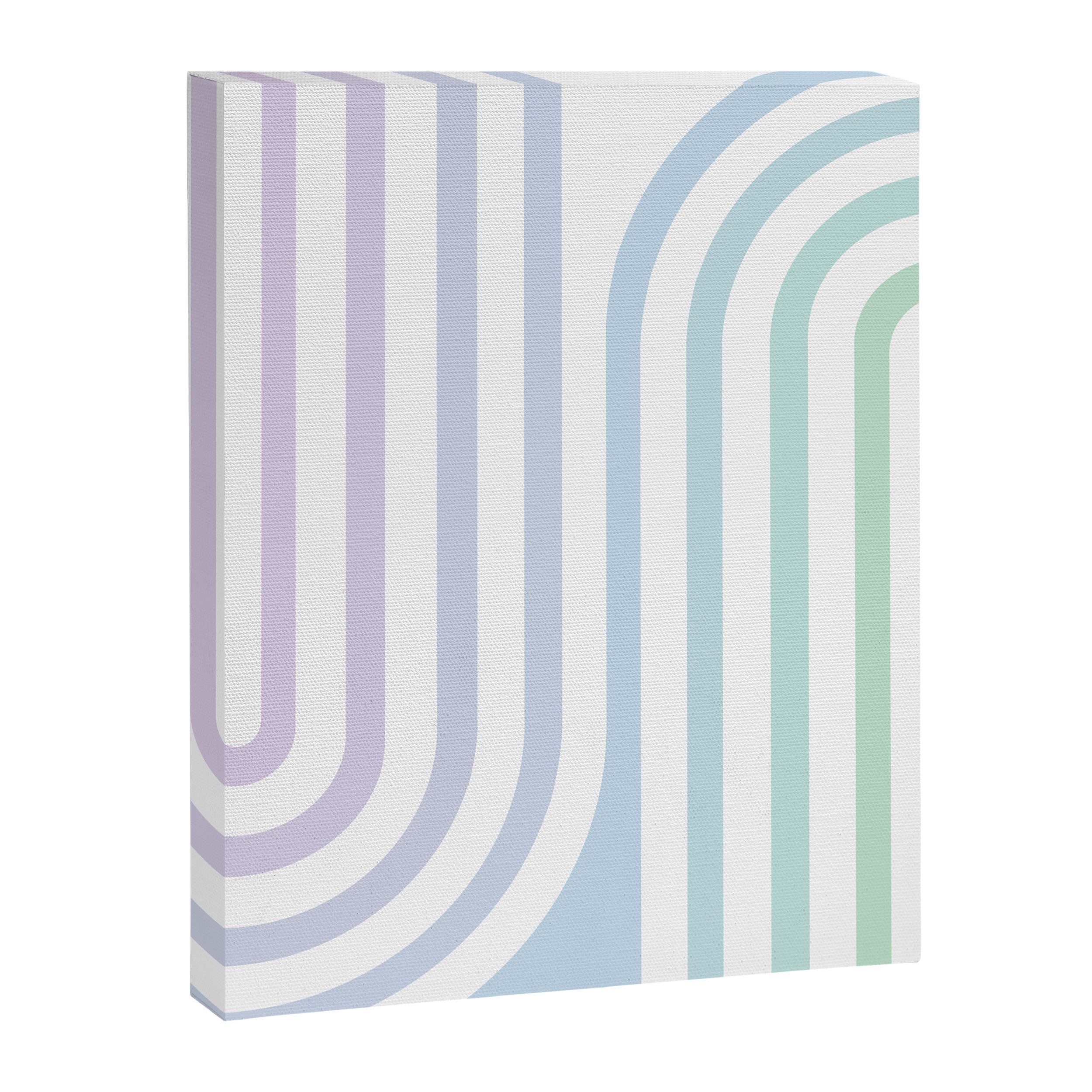 Bold Curvature Stripes XVII Canvas Print Gallery Image 6