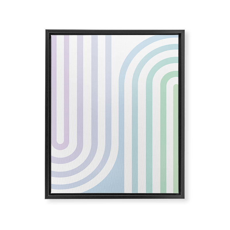 Bold Curvature Stripes XVII Framed Canvas Print Gallery Image 6