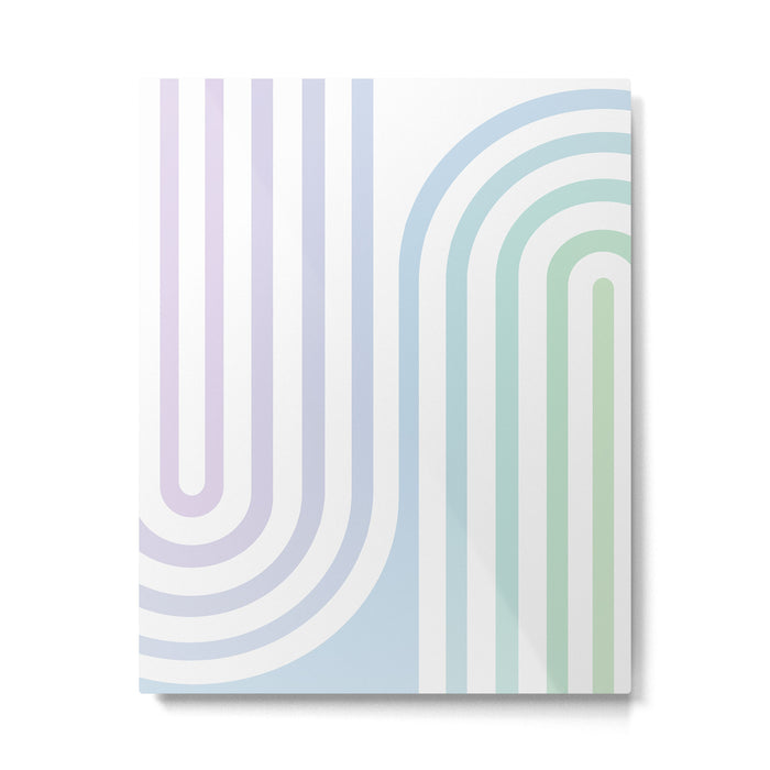Bold Curvature Stripes XVII Metal Print Gallery Image 1
