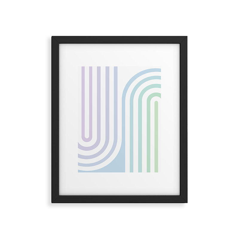 Bold Curvature Stripes XVII Framed Art Print Gallery Image 5