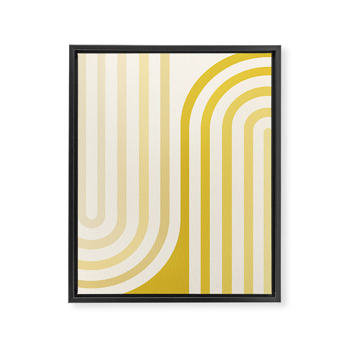Bold Curvature Stripes XVIII Framed Canvas Print Gallery Image 1