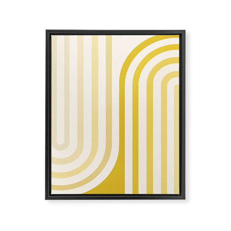Bold Curvature Stripes XVIII Framed Canvas Print Gallery Image 6