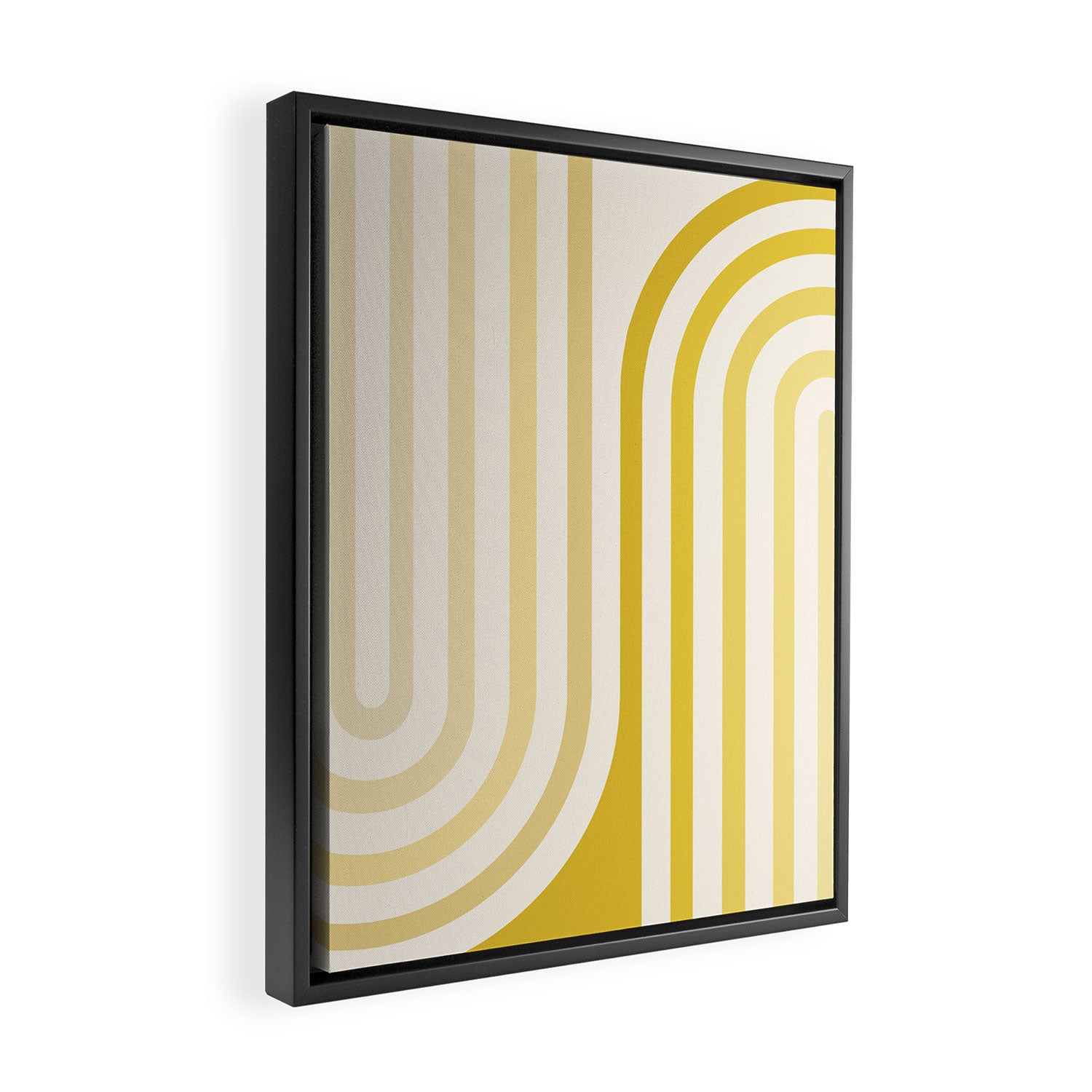 Bold Curvature Stripes XVIII Framed Canvas Print Gallery Image 2