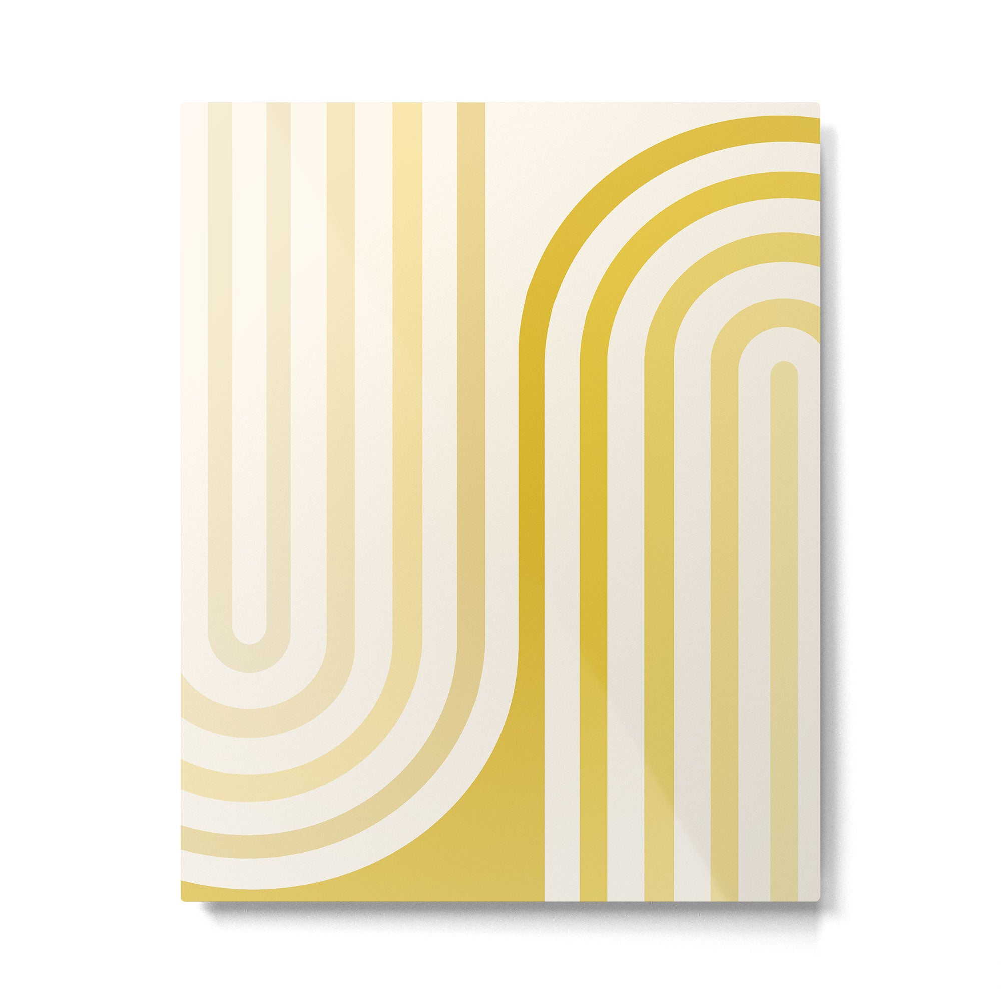 Bold Curvature Stripes XVIII Metal Print Gallery Image 4