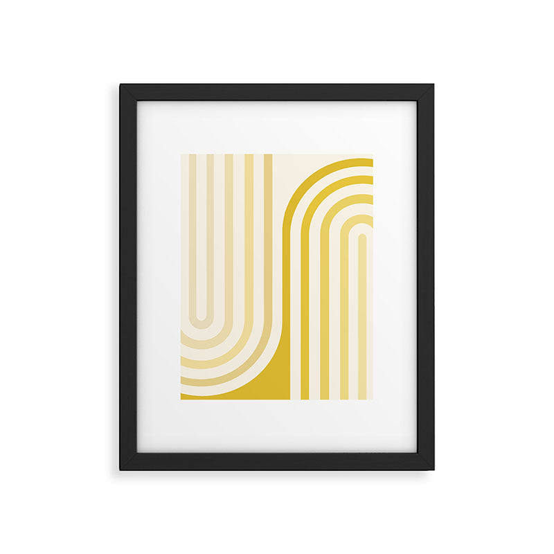 Bold Curvature Stripes XVIII Framed Art Print Gallery Image 5