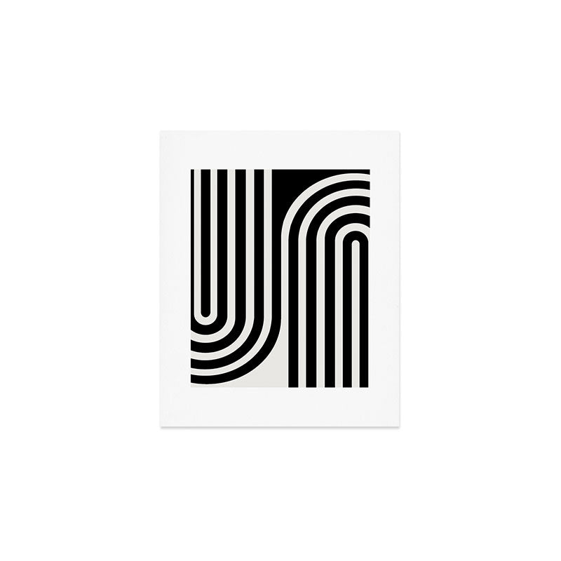 Bold Curvature Stripes XXXVI Art Print Gallery Image 1