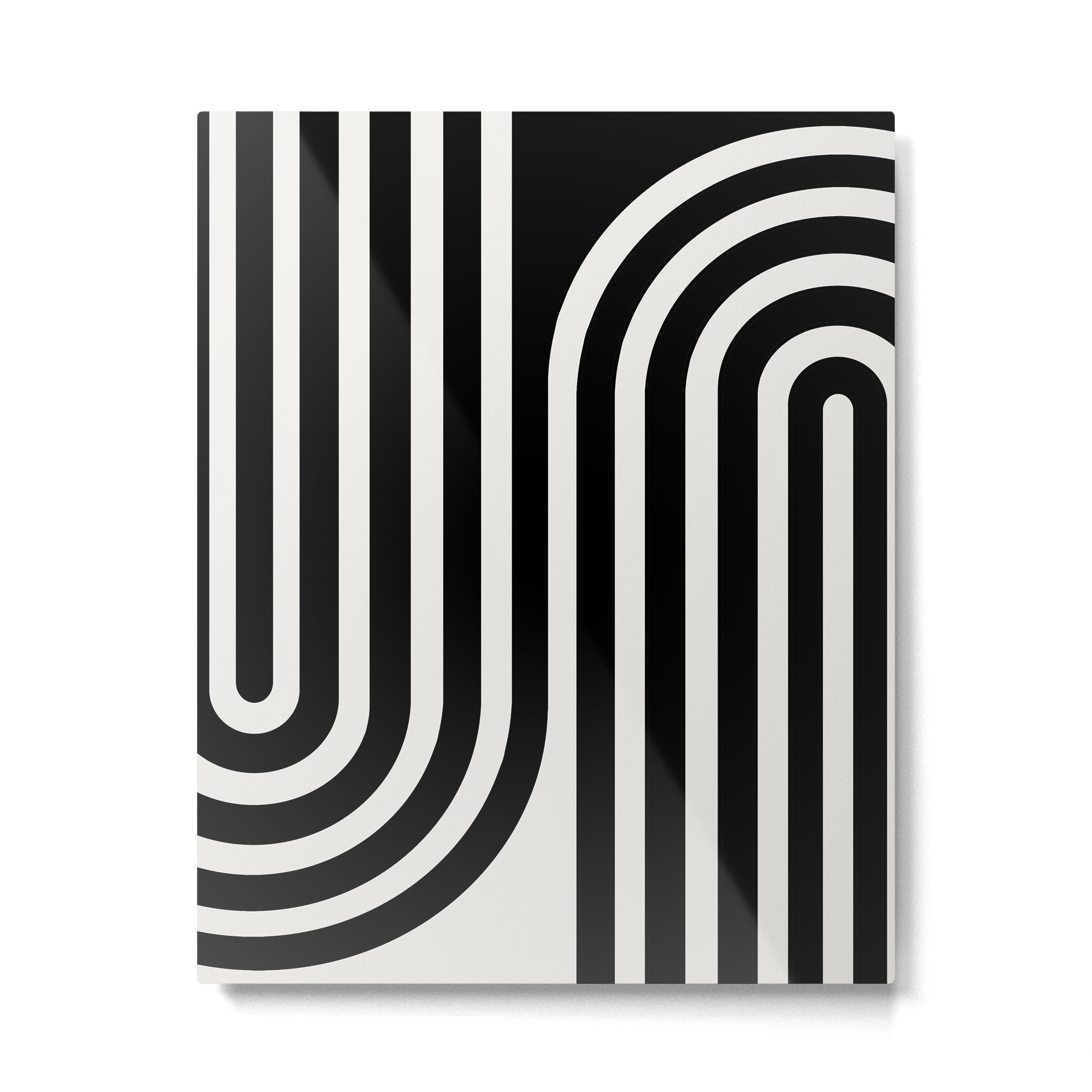 Bold Curvature Stripes XXXVI Metal Print Gallery Image 4
