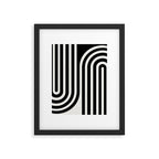 Bold Curvature Stripes XXXVI Framed Art Print Gallery Image 5