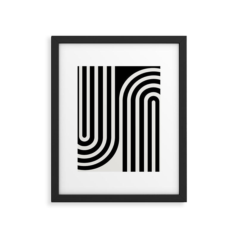 Bold Curvature Stripes XXXVI Framed Art Print Gallery Image 5