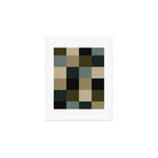Bold Earthy Checks Pattern - Large IV Art Print Gallery Image 1