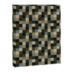 Bold Earthy Checks Pattern - Small IV Canvas Print Gallery Image 8