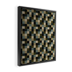 Bold Earthy Checks Pattern - Small IV Framed Canvas Print Gallery Image 2
