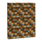 Bold Earthy Checks Pattern - Small VI Canvas Print Gallery Image 8