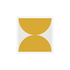Bold Geometric Shapes Maximalism XII Golden Yellow Art Print Gallery Image 1