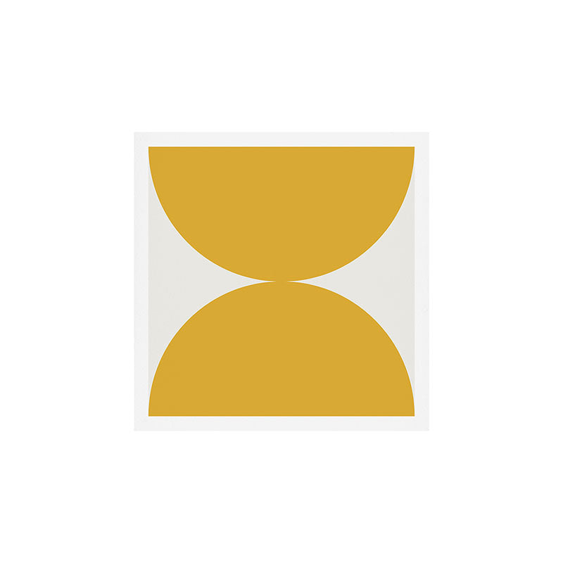 Bold Geometric Shapes Maximalism XII Golden Yellow Art Print Gallery Image 1