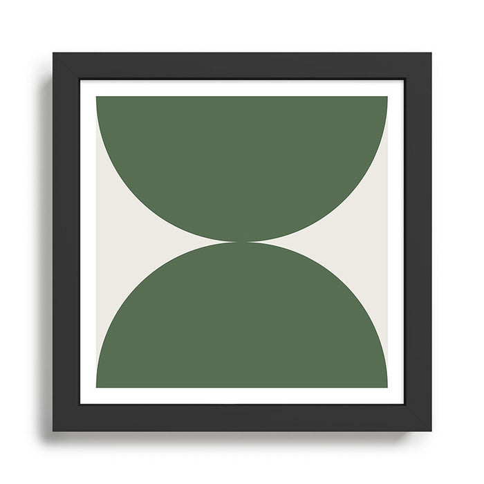 Bold Geometric Shapes Maximalism XIII Green Framed Art Print Gallery Image 1