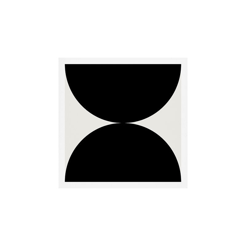 Bold Geometric Shapes Maximalism X Black and White Art Print Gallery Image 1