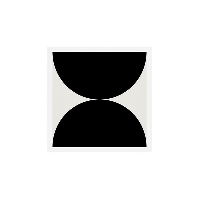 Bold Geometric Shapes Maximalism X Black and White Art Print Gallery Image 1