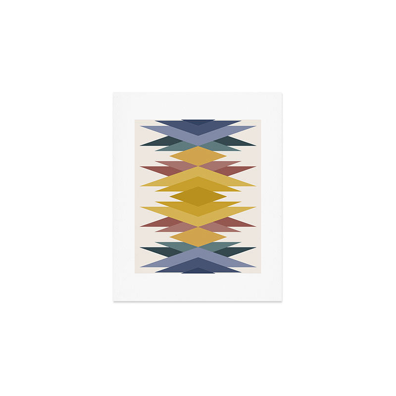 Bold Geometric Triangles III Art Print Gallery Image 1
