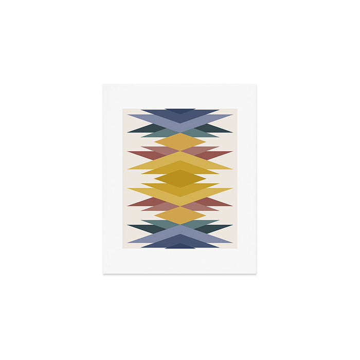 Bold Geometric Triangles III Art Print Gallery Image 1