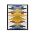 Bold Geometric Triangles III Framed Canvas Print Gallery Image 6