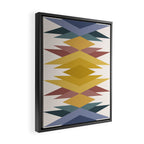 Bold Geometric Triangles III Framed Canvas Print Gallery Image 2