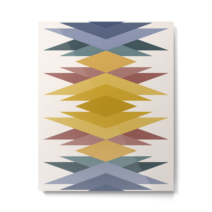 Bold Geometric Triangles III Metal Print Gallery Image 1