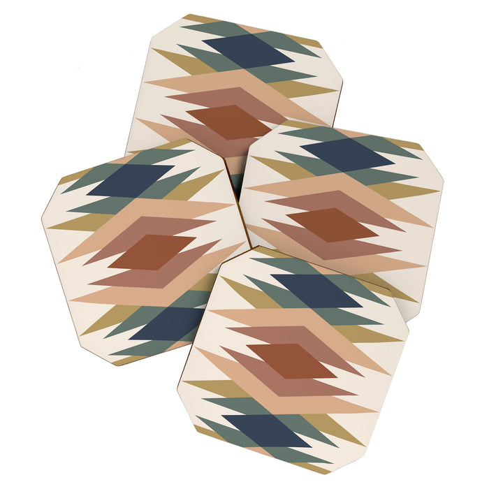 Bold Geometric Triangles IX Coaster Gallery Image 1