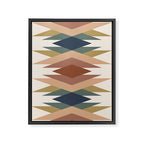 Bold Geometric Triangles IX Framed Canvas Print Gallery Image 6