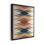 Bold Geometric Triangles IX Framed Canvas Print Gallery Image 2