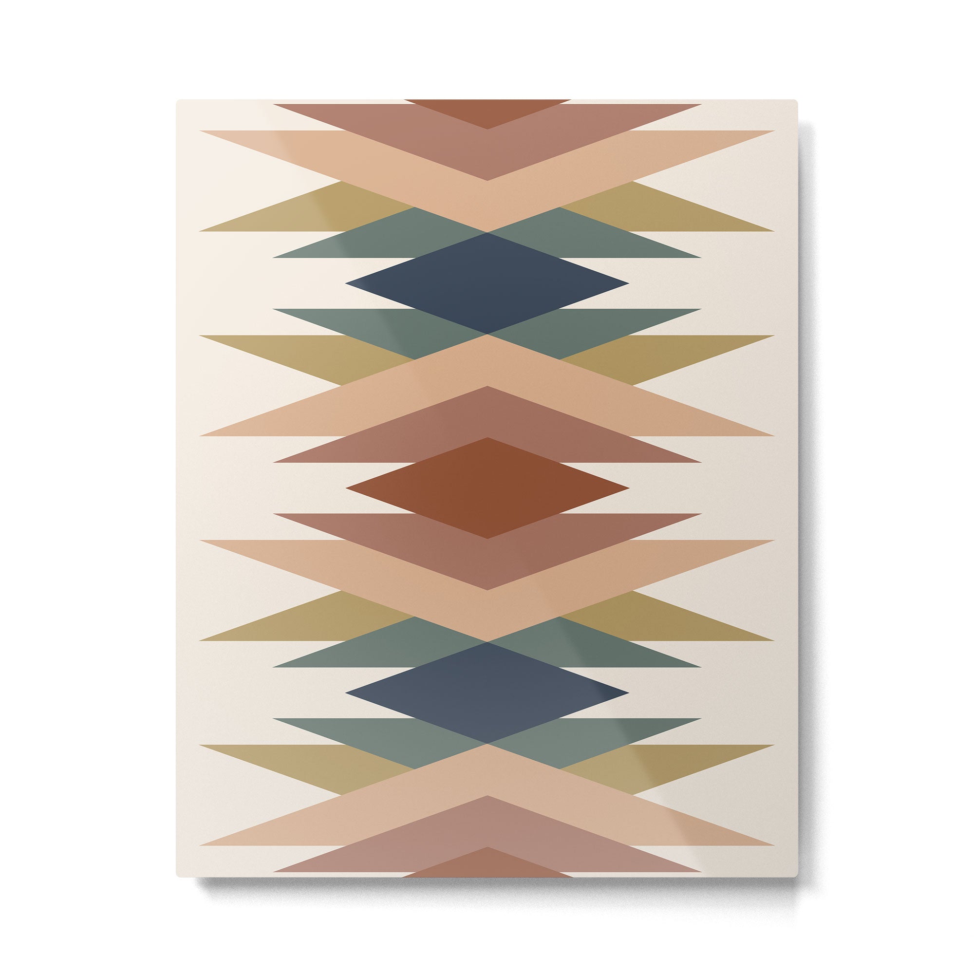 Bold Geometric Triangles IX Metal Print Gallery Image 4