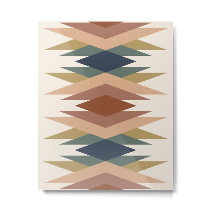 Bold Geometric Triangles IX Metal Print Gallery Image 1