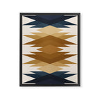 Bold Geometric Triangles V Framed Canvas Print Gallery Image 6